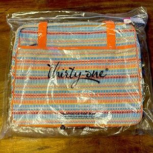 Thirty One away for the weekend or tote in multicolor striped